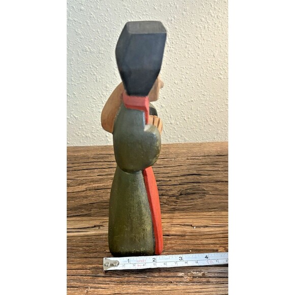 Benedito José Dos Santos Brazil Wood Block Carved Religious Figurine - Picture 11 of 11